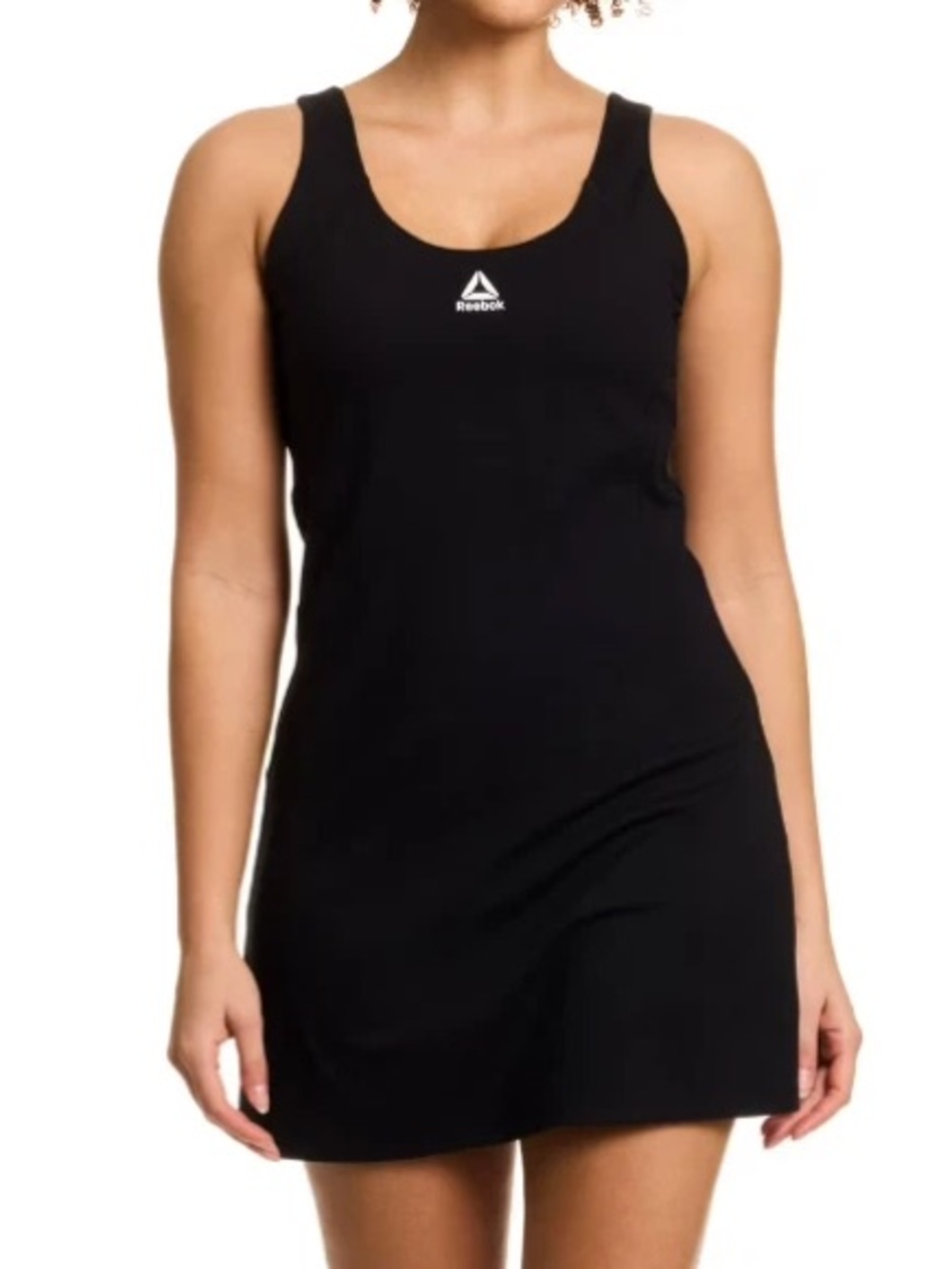 Reebok Black Athletic Tank Top with White Logo